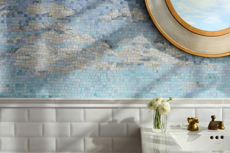 New Ravenna S Sea Glass Tiles Give Your, Beach Glass Shower Tile